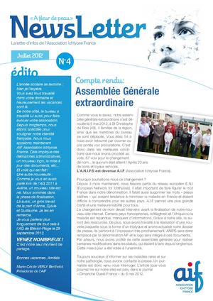 Lettre d'Infos N°4 (Juillet 2012)