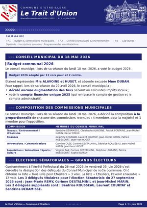 Trait d'Union Etreillers Juin 2026