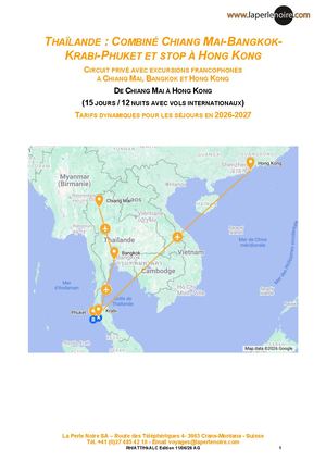 Combiné Chiang Mai Bangkok Krabi Phuket Hong Kong