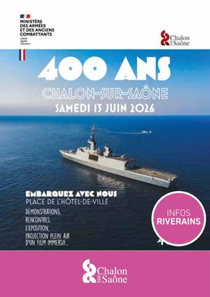 INFOS RIVERAINS - 400 ANS DE LA MARINE