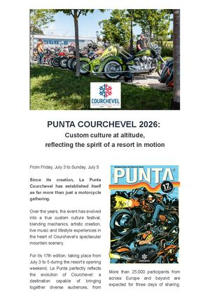 Pr Punta Courchevel 2026