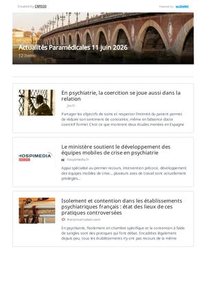 Actualités Paramédicales 11 Juin 2026