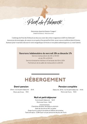 Crtae Auberge Du Pied Du Hohneck éTé 2026