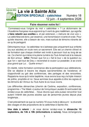 N°18 LA VIE A SAINTE ALIX