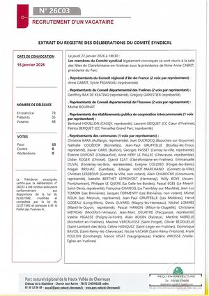 26c03 Recrutement D Un Vacataire