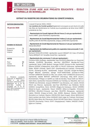 26c05a Attribution D Une Aide Aux Projets Educatifs Ecole Maternelle De Bonnelles