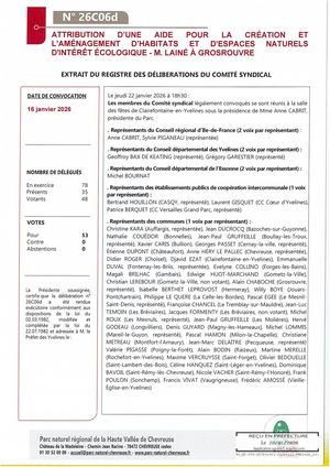 26c06d Attribution D Une Aide Pour La Creation Amenagement D Espaces Naturels D Interet Ecologique M Laine A Grosrouvre