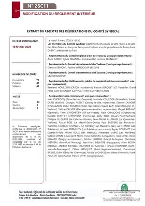 26c11 Modificaton Du Reglement Interieur