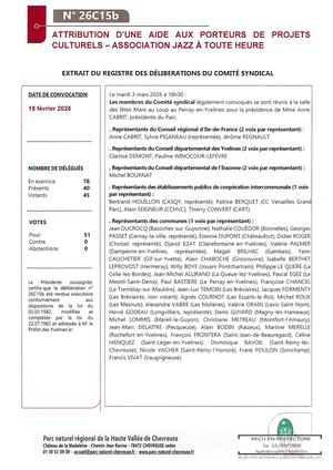 26c15b Attribution D Une Aide Aux Porteurs De Projets Culturels Association Jazz A Toute Heure