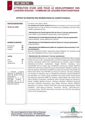 26c16 Attribution D Une Aide Pour Le Developpement Des Liaisons Douces Commune De Jouars Pontchartrain