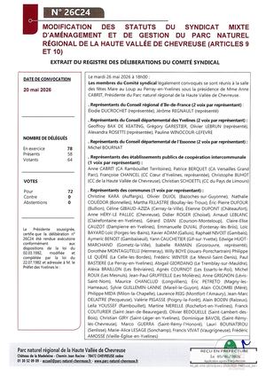 26c24 Modification Des Statuts Du Parc