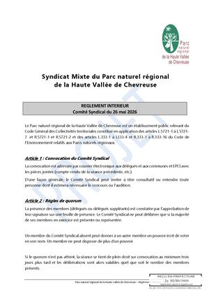 26c25 Annexe Reglement Interieur