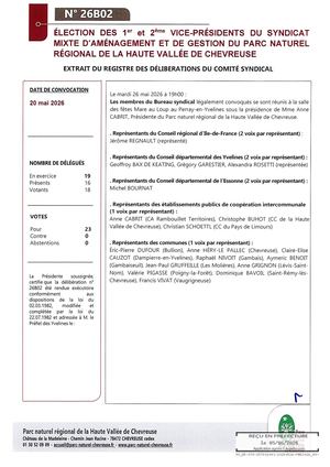 26b02 Election Des 1er Et 2em Vice Presidents