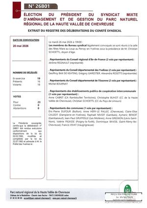26b01 Election Du President