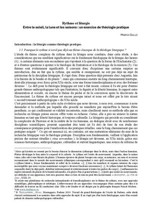 Entre le soleil, la lune et les saisons : un exercice de théologie pratique
