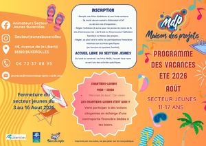 Secteur jeunes Août 2026