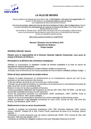 Directeur de l'Enfance