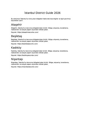 Istanbul District Guide Backlink Utf8
