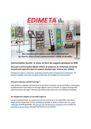 Communication visuelle : le retour en force des supports physiques en 2026