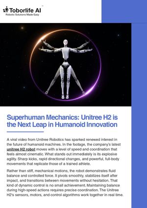 Superhuman Mechanics Unitree H2 Is The Next Leap In Humanoid Innovation