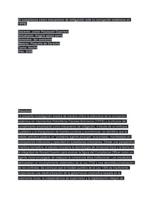 El Compliance Como Mecanismo De Mitigación Ante La Corrupción Sistémica En Ypfb (1)