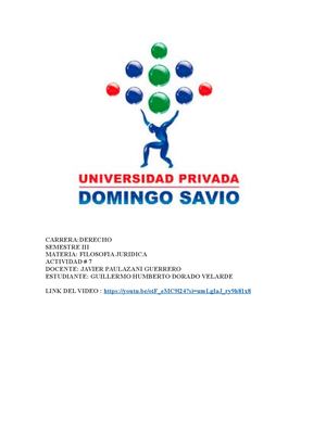 Trabajo Final 7 Filosofia Del Derecho