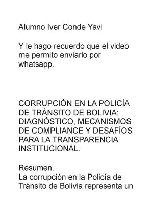 La Corrupción En Los Policias