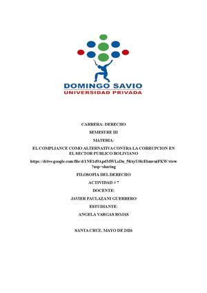 Mi Trabajo De Filosofia Del Derecho