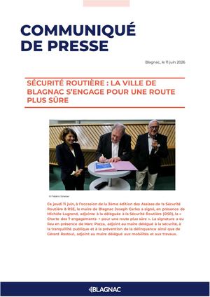 2026 06 11 Sécurité Routière La Ville De Blagnac S’engage Pour Une Route Plus Sûre