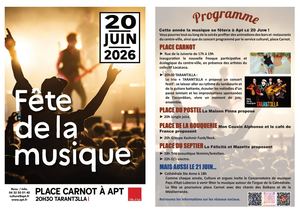 Programme Fête de la musique 2026
