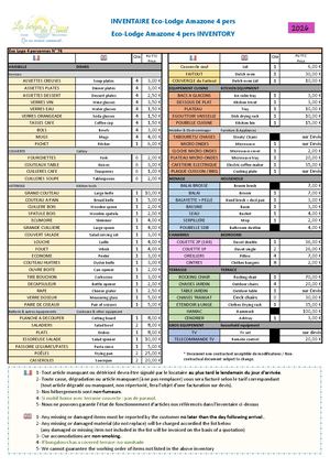 Inv Ecolodge Amazone 4p 2026