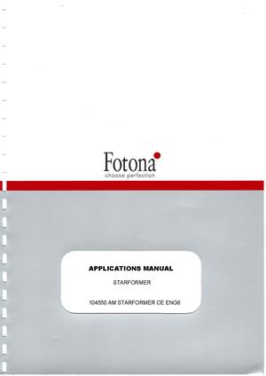 Applications Manual STARFORMER