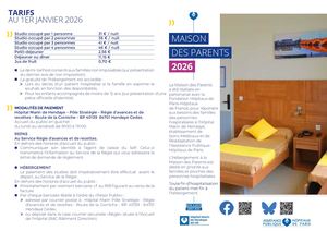 Plaquette Maison Des Parents -Hôpital Marin