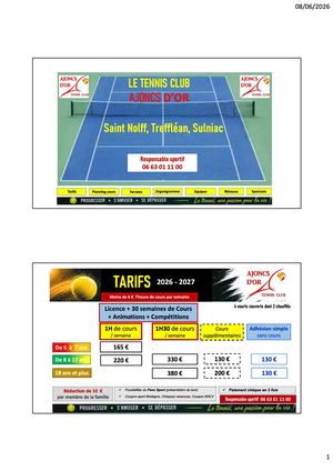Club Tennis Aloncs D Or Saint Nolff Trefflean Sulniac 2026 27