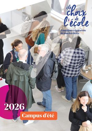 Campus d'été 2026 Choix de l'école