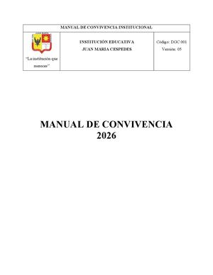 Manual De Convivencia 2026