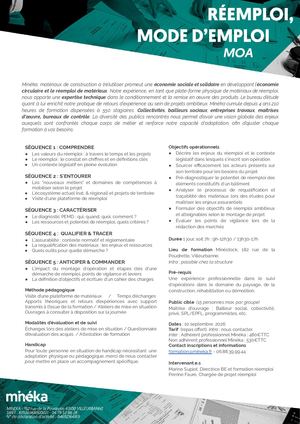 Formation Reemploi Mode D'emploi - Moa_Programme