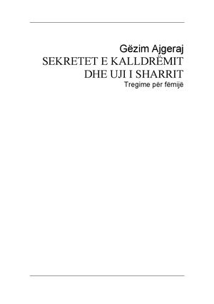 Sekretet E Kalldrëmit Tregime Për Fëmijë