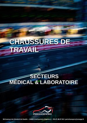 Catalogue Chaussures Secteur Médical Laboratoire