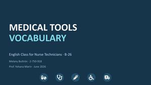 Medical Tools Vocabulary Melany Bultrón