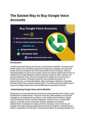 The Easiest Way To Buy Google Voice Accounts