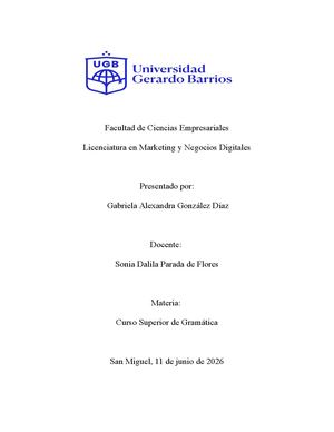 Bloque 3 Curso Superior De Grámatica