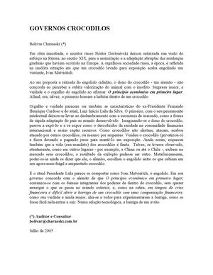 Governos Crocodilos
