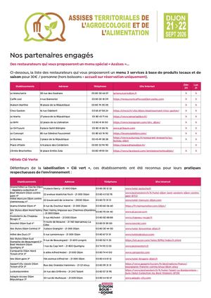 ATAA 2026 Dijon - Nos partenaires engagés