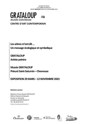 Dossier De Presse Grataloup Les Arbres M'ont Dit 2023
