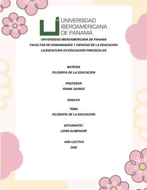 Ensayo Lenis Almengor