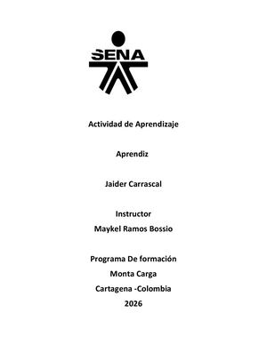 Actividad De Aprendizaje