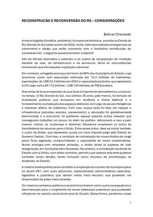Rs Reconstrução E Reconversão