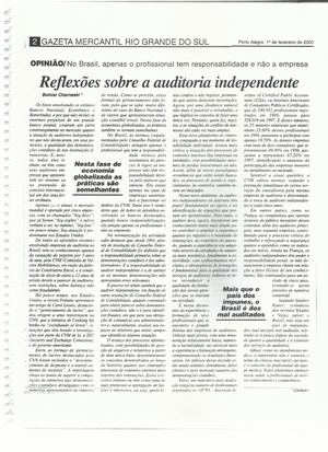 Reflexões Sobre Auditoria Independente