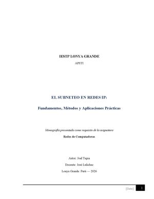 Monografia Subneteo